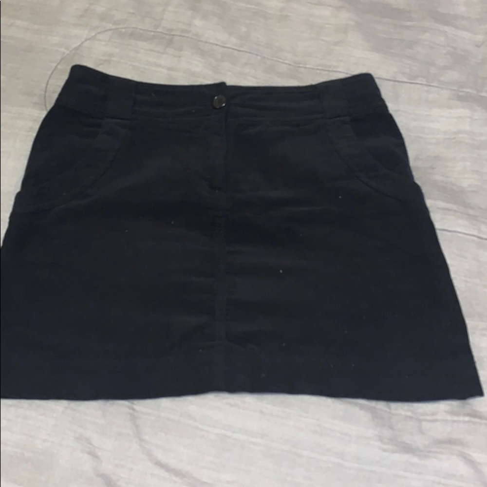 Black corduroy skirt